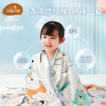 Baby bamboo fiber gauze cover summer thin newborn coolblanket baby baby nap air conditioner