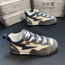 Mens shoes 2021 Winter plus velvet trend small white shoes Korean version of Joker casual shoes mens thick soled high board shoes trendy shoes