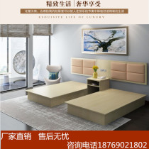 Custom hotel furniture Bed Hotel room Standard room Single room Express hotel furniture Apartment Big bed room