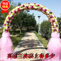 Flower door new wedding flower arch Wedding arch simulation flower arch Shop opening arch Flower stand wedding arch