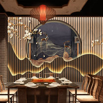 Light luxury 304 Villa stainless steel screen rose gold rockery metal screen new Chinese Hotel KTV courtyard custom