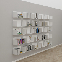 Nordic Iron Art Laminate Shelf Wall-mounted Bedroom Wall Wall Decoration Multilayer Creative Separator Metal Bookshelf Shelf Wall Shelf