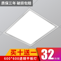 led grille lamp 600x600 purification flat lamp office 60x60 panel lamp Mineral Wool Board engineering lamp plate