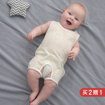 Baby bellyband summer thin belly care newborn children Baby small belly with legs semi-vest baby child