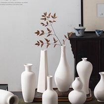 Chinese Zen element new decorative special-shaped creative vase ornaments blank ceramic DIY ceramic ceramic bar training plain burning