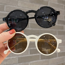 Childrens glasses sunglasses boy anti-UV kid sunglasses boy baby boy baby not hurting eyes man Baoshuai is cool