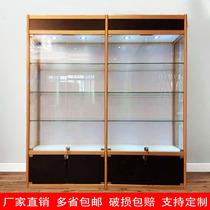 Hardware display cabinet glass tobacco and alcohol samples transparent container beauty salon cosmetics display cabinet pharmacy gift tea cabinet
