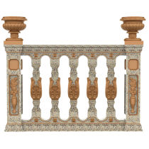 Roman column cement Roman pillar mold cast-in-place bottle column balcony fence railing guardrail handrail European Villa
