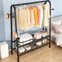 Girls bedroom small furniture floor-to-ceiling hanger ins Wind clothes bar thickened dormitory small sturdy and durable