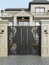 Iron gate courtyard door Villa courtyard garden garden shanshanshanlard single double Open custom rural outdoor yard creativity