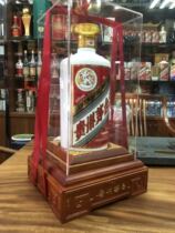 3L Guizhou Moutai wine solid wood base display stand 6kg Moutai display box Kweichow Moutai Moutai acrylic dust cover
