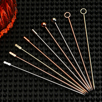 Stainless Steel Decorative Cocktail Wine Sign Wine Needle Bar KTV Fruit Sign Martini Olive Needle Creative Bars