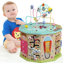 Infant childrens toys mental brain one-and-a-half-year-old baby building blocks assembled 2 birthdays 3 men and women children gifts