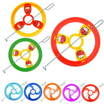 New kindergarten Hot Wheel color iron ring rolling iron ring outdoor sports sensory training parent-child toys