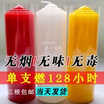 Candles home burn-resistant old-fashioned smoke-free oversized red and white blackout emergency candlestick holder daily romantic wedding wedding event