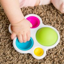Fat brain babies and toddlers grab press plate Bubble fingers for fine action training toys