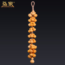 Gourd pendants play a string of small natural fortune hanging ornaments hand twist gourd string living room entrance decorative ornaments
