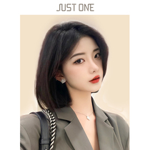 Jiao Fan wig female full head set short hair wig partial score Liu Haibo wave head simulation natural wig set real hair Silk