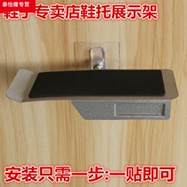 New glass suction cup pallet gold widened shoe store shoe rack upper wall Shoe rack display rack Commercial wall wall rack