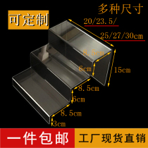 Custom acrylic three-layer hot bending ladder shoe store shoe rack display stand Multi-layer display stand booth shoe rack display stand