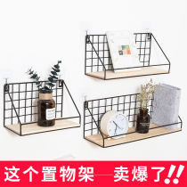 Iron mesh mesh wire mesh photo wall rack wrought iron decoration background wall display rack hanging wall mesh frame shelf