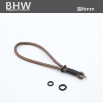 BHW new 6mm yak leather frosted camera wrist strap micro single hand rope retro custom cowhide camera wristband