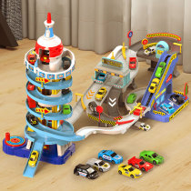 Children's rail car toy parking lot car adventure 3-5-year-old boy puzzle 4 brain electric building