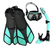Snorkeling three-treasure suit diving mask flippers adjustable snorkel three-piece outdoor sports diving equipment