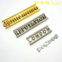 Set made luggage signage aluminum plate zinc alloy wire printing logo Stainless Steel Trademark Cd Textured Aluminum Sheet Metal Letter Nameplate