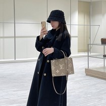 Away 2021 autumn and winter first new avenue big lapel pop woolen coat over knee high end woolen coat long