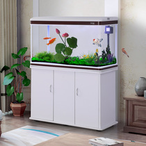 Fish tank rectangular living room ecological goldfish tank glass medium-sized aquarium household floor-free water change large fish tank