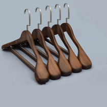 Suit hanger wide shoulder seamless home hotel clothes hanging solid wood clothing support coat hanger clothing store dedicated