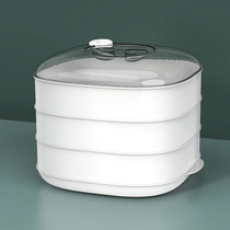Special steamer for microwave oven steamer heating vessel container with lid steamed plate steamed buns dumplings big steamer