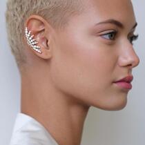 Personality full drill zircons Ears Osteoclaves without ear clip European and American Ins small crowdDesign minimalist High sense earpiece clip