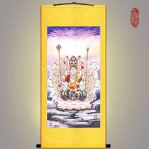 Thousand hands Thousand Eyes Guanyin Bodhisattva portrait Buddhism hanging paintings silk paintings scroll paintings custom
