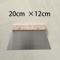 PVC plastic floor tool scraper plate serrated universal glue scraper glue scraper cement PVC floor rubber scraper
