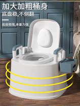 Mobile toilet room with elderly pregnant woman indoor bedroom convenient to deodorized simple rural bedside toilet seat