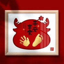 Childrens full moon gifts to commemorate hand-foot prints baby souvenirs baby 100 days hand-foot prints