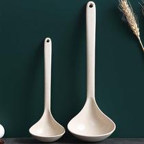 Net red dry rice spoon home big soup spoon creative cute home soup high temperature plastic spoon long handle large