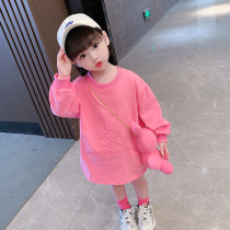 Girls sweatshirt 2022 new spring dress Korean version online red ocean gas long sleeve childrens baby girl childrens spring and autumn childrens clothing
