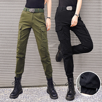 Outdoor new camouflated pants women elastic bunches foot workwear pants for skinny mountaineering pant pants Thunderpants Thunderpants