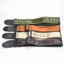  Cotton folk acoustic guitar strap Retro Cross Electric guitar bass strap Mens and womens two widened straps