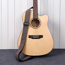 Simple cotton and hemp folk acoustic guitar strap Personality widened guitar shoulder strap Electric guitar strap Mens and womens guitar strap