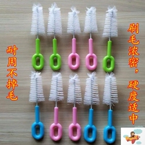 Small brush 10 high quality nylon milk bottle nipple brush spout brush thread small dead angle brush breast pump cleaning