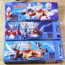 Altman childrens stationery box Male kindergarten girl multifunctional pen box cartoon plastic student pencil case Korea