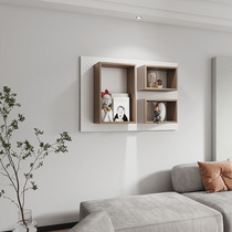 Bookshelf living room wall Wall Wall decoration shelf solid wood wall panel shelf wall-mounted storage rack rack rack