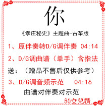 You Xiaozhuang secret history popular guzheng music score DG tune accompaniment score send audio demonstration custom tune tune score