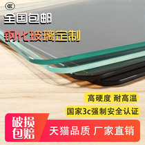 Color statue tempered glass custom countertop custom desktop custom table desk coffee table cloth surface round desktop
