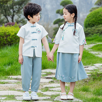 Childrens Hanfu Boys Xia Guoxuefu Chinese style ancient costumes autumn girls Tang costumes Spring and Autumn National Day costumes