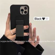 Suitable for Apple 13 mobile phone case minimalist black personality Apple 11 creative bracket 13Pro max niche design x female